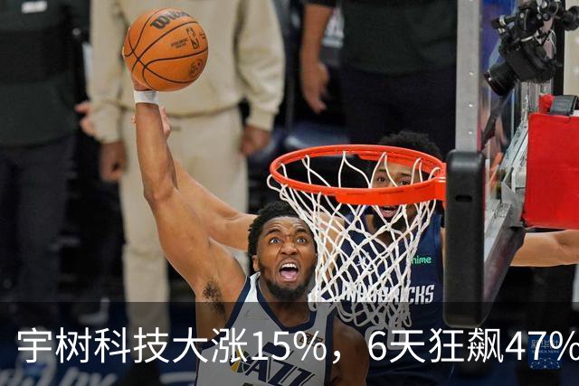 宇树科技大涨15%，6天狂飙47%